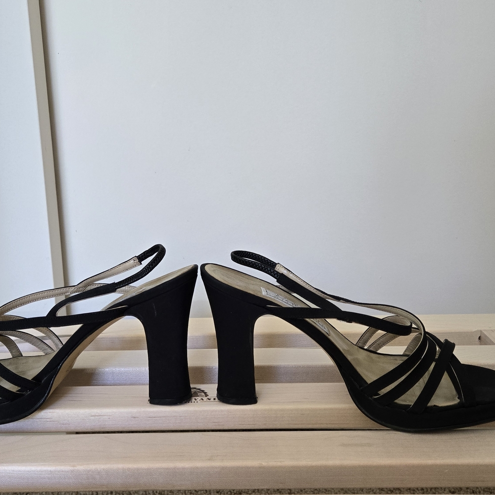 Sophisticated Black Chunky Heels